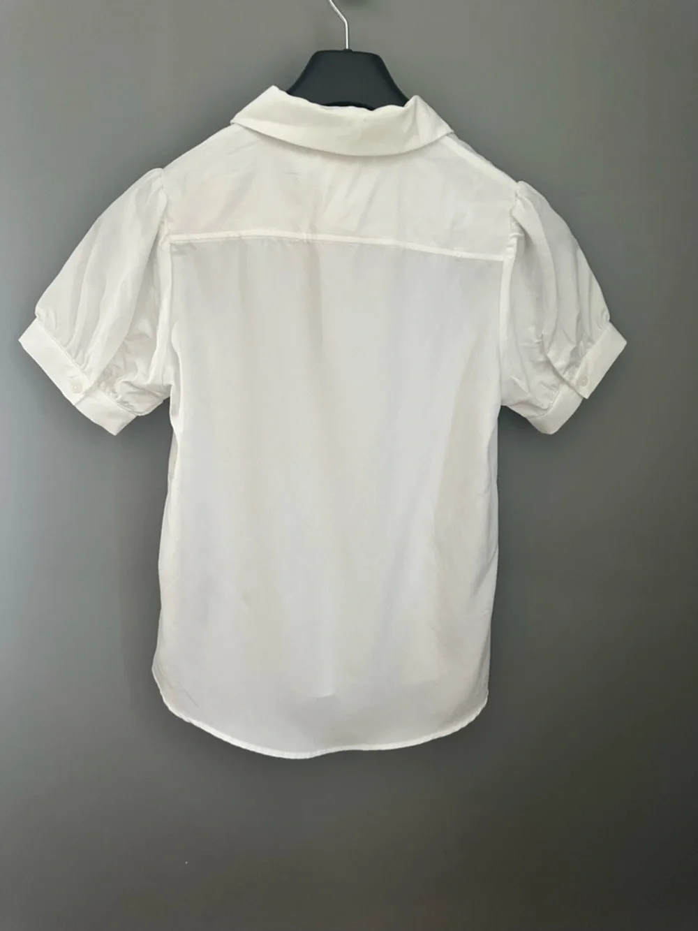Philosophy White Puff Sleeve Button-Front Modal Blouse - XS NWT